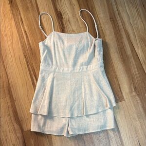 Altar'd State Cream Jumpsuit